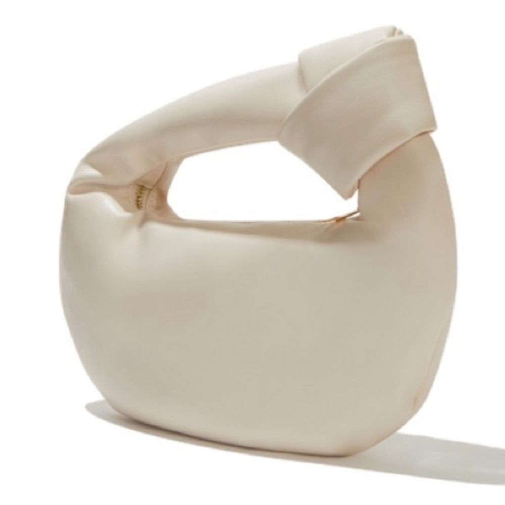 MELIE BIANCO  Alexandra Cream Vegan Top Handle Bag‎